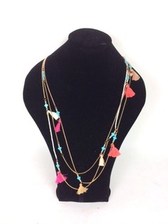 Colar Estilo Ibiza com Borlas e Cruzes (1 un.)