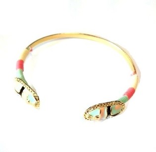 Pulseira Estilo Ibiza Rosa Turquesa (1 un)