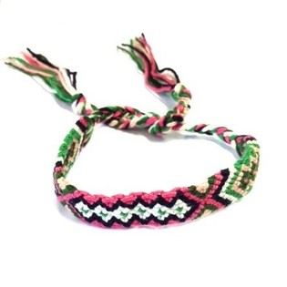 Pulseira trançada estilo Ibiza multicolorida (3 un.)