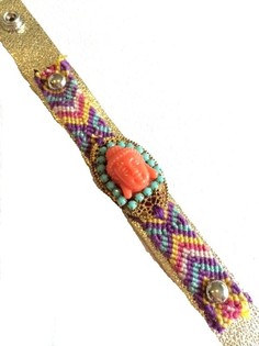 Pulseira de couro de luxo Buda (1 un.)