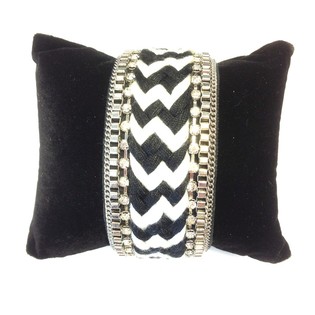 Pulseira Estilo Ibiza Preto e Branco (1 un.)
