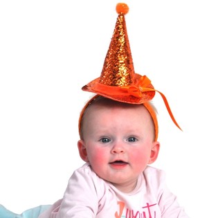 Diadema com Chap&eacute;u Laranja (12 un.)