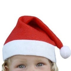 GORROS DE NATAL PARA CRIAN&Ccedil;AS (12 un.)