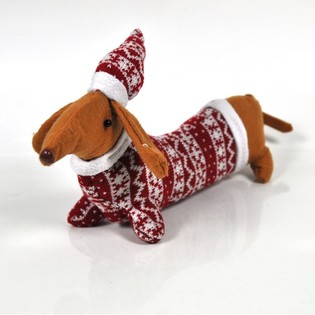 Teckel de Natal em Peluche (2 unid.)