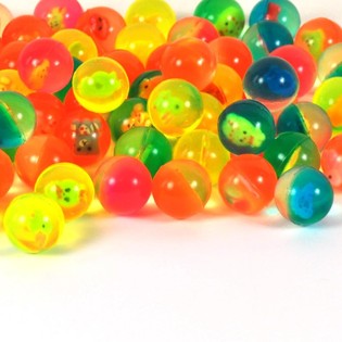 BOLAS SALTITONAS COM ANIMAIS 3 CM (100 un)