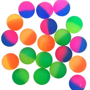 Bolas saltitonas pequenas em frasco - 2,7 cm (144 un.)