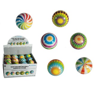 Bolas saltitonas macias e coloridas (24 un.)