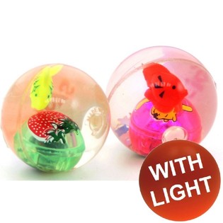 Bolas Saltitonas Transparentes com Luz LED (36 unid.)