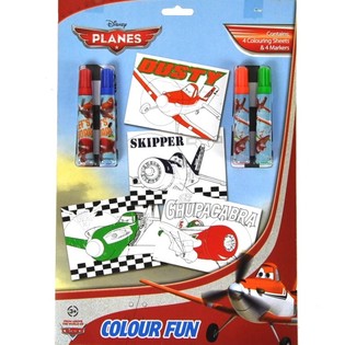Conjunto de desenho DISNEY PLANES 8 pe&ccedil;as (24 un.)