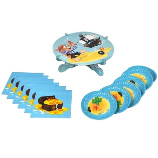 Conjunto de Bolo Princesas e Piratas de 13 Pe&ccedil;as (4 un.)