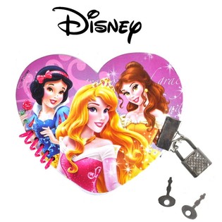 DI&Aacute;RIO COM CADEADO PRINCESAS DISNEY (10 un.)