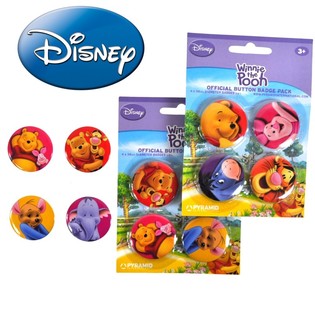 Conjunto de 4 Crachás Disney Winnie the Pooh (24 un.)