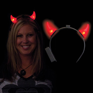 Cornos de Diabo com LED (12 un.)