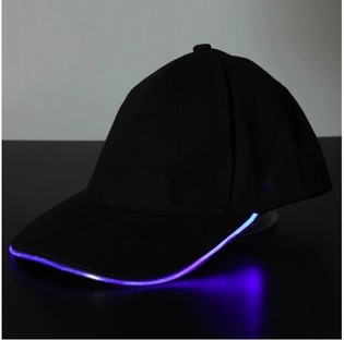 BONÉ LED LUMINOSO / PARTY CAPS - COR: ROXO (12 un.)