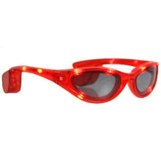 &Oacute;CULOS DE SOL LED - COR: VERMELHO (12 unid.)