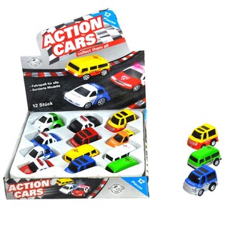 CARROS DE FRIC&Ccedil;&Atilde;O EM METAL DIE CAST EM EXPOSITOR (12 unid.)