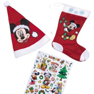 CONJUNTO DE NATAL COMPLETO MICKEY MOUSE (6 unid.)