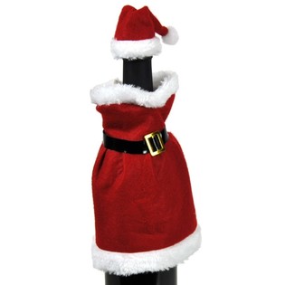 VESTIDO DE NATAL PARA GARRAFA DE VINHO (12 un.)