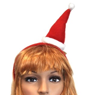 DIADEMA DE GORRO DE NATAL PARA CRIAN&Ccedil;AS (12 unid.)