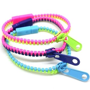 Pulseiras com Fecho de Correr (Zipper) - 48 un.