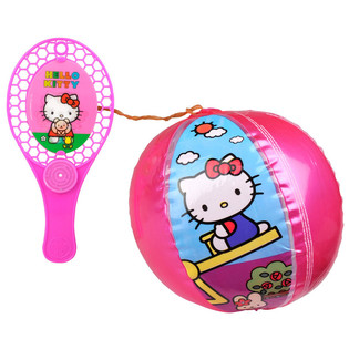 Jogo de Raquete com Bola El&aacute;stica Hello Kitty (12 un.)