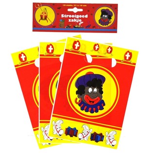 10 Sacos de guloseimas de Sinterklaas / S&atilde;o Nicolau 22 x 16 cm (6 unidades)