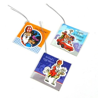 Etiquetas de Presente Sinterklaas S&atilde;o Nicolau (Conjunto de 12)