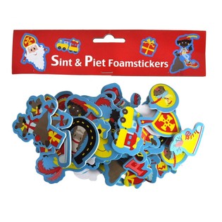 60 Autocolantes de Espuma Sinterklaas e Piet (3 conjuntos)