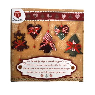 Conjunto DIY de 5 Peças para Enfeites de Natal - Modelo 1 (6 un.)