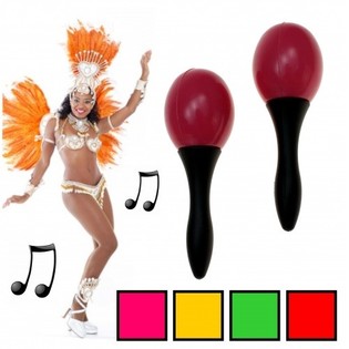 Conjunto de 2 Maracas 14 cm (20 conjuntos)