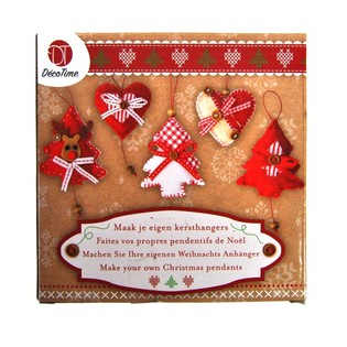 Conjunto de 5 Peças para Criar os Seus Próprios Enfeites de Natal - Modelo 2 (6 un.)