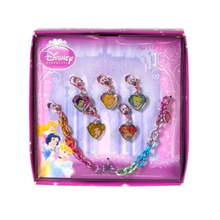 Pulseira com Pingentes Princesas Disney 15 cm (9 unid.)
