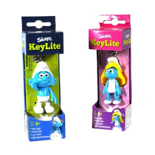 PORTA-CHAVES LANTERNA SMURFS EM CAIXA DE REGALO (2 un.)