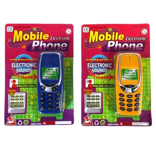 Telem&oacute;vel de brinquedo com som em cart&atilde;o (12 un.)