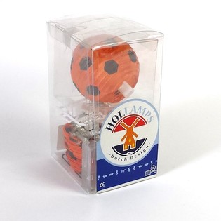 HOLLAMPS - Grinalda de Luzes com Bolas de Futebol Laranja