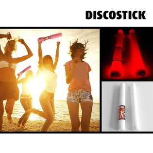 BAST&Atilde;O DE ESPUMA LED MONOCROM&Aacute;TICO - VERMELHO - 38.5 CM (19 unid.)