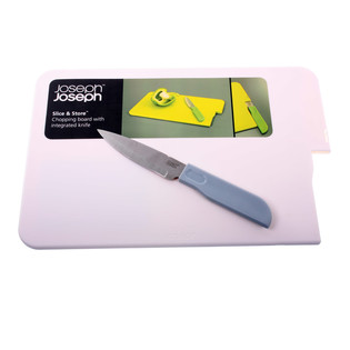 JOSEPH JOSEPH - TÁBUA DE CORTAR SLICE & STORE COM FACA INTEGRADA (1 un.)