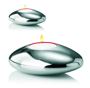 Conjunto de 2 Suportes para Velas NUANCE - Forma de Pedra (1 set.)