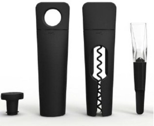 MENU BLADE - CONJUNTO DE VINHO SACA-ROLHAS TWIST + BOMBA DE V&Aacute;CUO + DECANTER (1 un.)