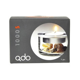 QDO - Suporte de Velas de Luxo em Inox e Vidro (1 un.)