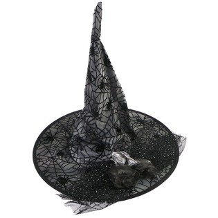 Chapéu de bruxa de luxo decorado para crianças (6 un.)