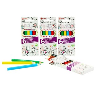 6 pequenos l&aacute;pis de cor (48 un)