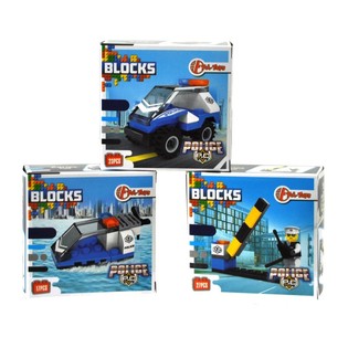 Blocos de Constru&ccedil;&atilde;o Bricks - S&eacute;rie Pol&iacute;cia (11 unid.)