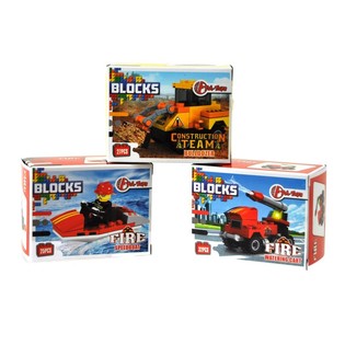 Blocos de Constru&ccedil;&atilde;o Bricks - S&eacute;rie Bombeiros/Constru&ccedil;&atilde;o (9 un.)