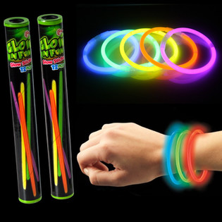 12 Pulseiras Luminosas Glow em Tubo (22 tubos)