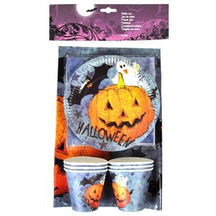 Conjunto de Mesa de Halloween de 19 Peças (Pacote de 6)