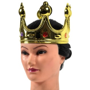 Coroa de Rei Dourada - Modelo: Arredondado (12 un.)