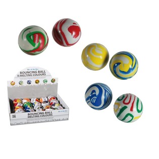 BOLAS SALTITONAS COLORIDAS EM EXPOSITOR 4 CM. (20 un.)