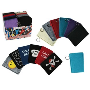 Bolsas para telem&oacute;vel com porta-chaves em expositor (48 un.)