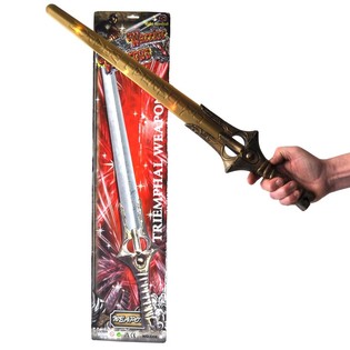 Espada de Brinquedo com Luz e Som em Cart&atilde;o - 66 cm (4 unid.)